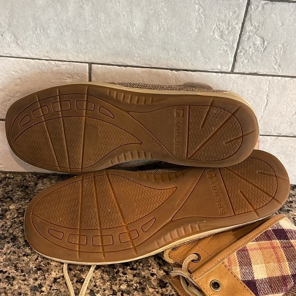 Sperry Women's Tan Plaid Ankle Boots - Picture 6 of 8